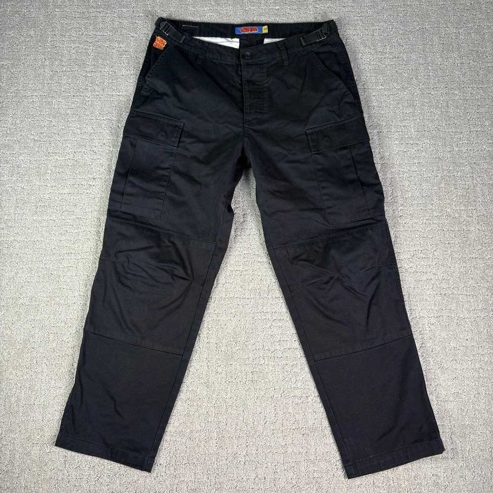 Empyre Cargo Pants 30 Baggy Carpenter Double Knee Belted Relaxed Mens Skate